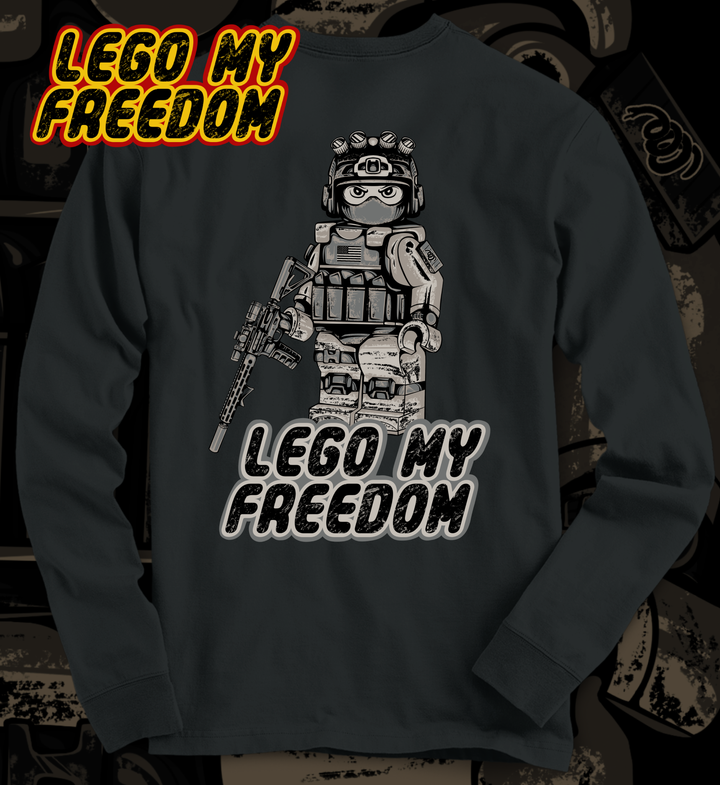 LEGO MY FREEDOM Long Sleeve Tee | Black